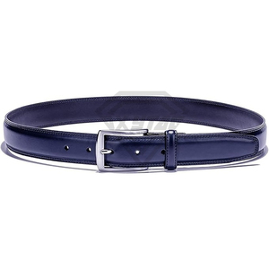 Cinturón de Cuero Genuino Premium para Hombre, Fabricante de Ropa, Cinturón Formal Azul Marino Personalizado, Hebilla de Metal de Alta Calidad, Entrega Rápida - Product Image 4