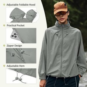 Waterproof Rain <b>Jackets</b> Lightweight <b>Zip</b> <b>Up</b> Raincoat Outdoor Hiking Hooded Windbreaker with Pocket - Product Image 3