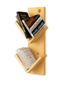 Modern Wooden Bookshelf Storage Rack for Living Room, Office & Bedroom Multi-Tier Display <b>Shelves</b> for Books - Product Image 3