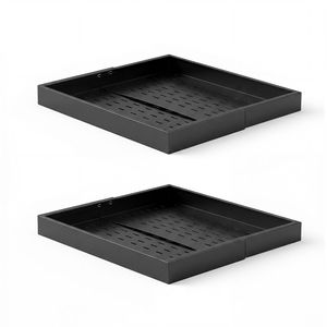 Organisateur de tiroir coulissant pour armoire, lot de 2, extensible de 12,2 à 18,9 pouces de large et de 20,47 pouces de profondeur, pour armoires de salle de bain - Product Image 1