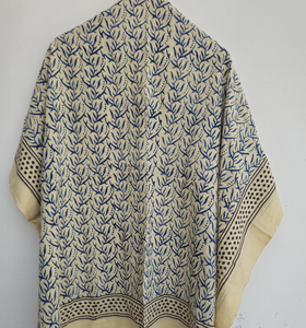 Wholesale Indian Cotton Pareo <b>Wrap</b> Handmade Block Printed Sarong for Women Soft Beach Bikini Cover Up <b>Shawl</b> Summer Vacation Wear - Product Image 5