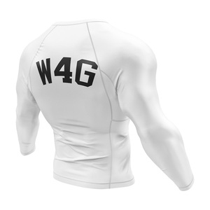 เสื้อยืดออกกำลังกายผู้ชายแบบสวมกระชับ น้ำหนักเบา เรียบง่าย พิมพ์ลายได้ตามต้องการ แขนยาว ทรงเข้ารูป สำหรับเล่นกีฬาในยิม - Product Image 3