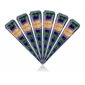 Cono de Henna de Alta Calidad para Arte Corporal |   Acabado en Color Oscuro |   Henna Herbal Aromática |   Biodegradable |   Uso Profesional - Product Image 4