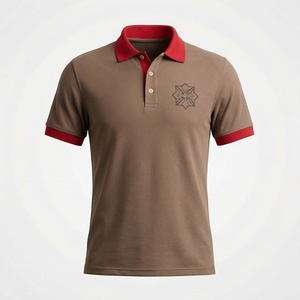 เสื้อโปโลแขนสั้น ผ้าฝ้ายระบายอากาศ ไซส์ใหญ่ สไตล์ไฮสตรีท สีสันปรับแต่งได้ เสื้อผ้ากีฬาฤดูร้อนสำหรับผู้ชาย - Product Image 1