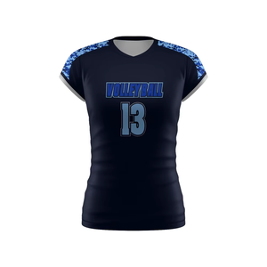 Uniforme de Voleibol, Camiseta Deportiva de Malla Sublimada, Logotipo del Equipo Impreso Personalizado, Protección UV, Transpirable, Conjunto de Uniforme de Voleibol de Verano - Product Image 2