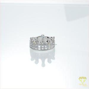 Bague de déclaration de luxe en argent sterling 925 avec diamant Moissanite pour grossistes et revendeurs de bijoux - Product Image 5