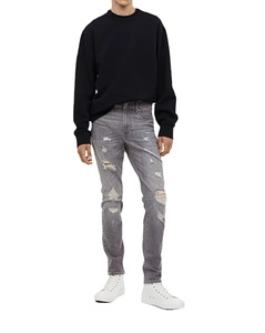 Washable Super Quick Dry Anti-Pilling <b>Men's</b> Distressed <b>Trouser</b> High Straight 100% Cotton Canvas Comfortable Anti-Shrink - Product Image 1