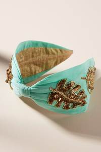 Bandeau pour cheveux élégant fait main avec broderie et perles colorées pour femmes - Product Image 2