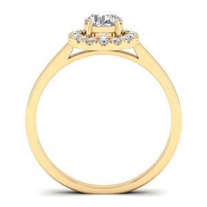 Anillos de Piedra Natalicia REYES con Diamante Cultivado en Laboratorio de 0.63 Quilates, Corte Redondo, Oro Amarillo de 14K, 18K, 22K, Certificado IGI, Joyería Fina, Nuevo Diseño - Product Image 4