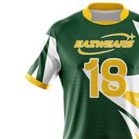 Uniforme de Rugby Personalizado OEM ODM, Conjunto de Camiseta y Pantalones Cortos de Rugby de Primera Calidad, Fabricante de Ropa Deportiva por Sublimación, Proveedor de Alibaba
