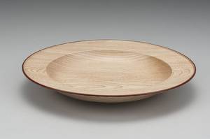Assiette de service en bois artisanale de qualité supérieure avec finition en bois naturel – Assiette en bois multi-usages pour collations, fruits, apéritifs - Product Image 2