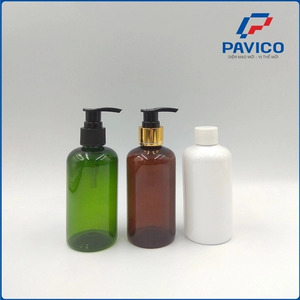 Flacons cosmétiques en plastique PET de 220 ml avec pompe pulvérisatrice Pavico, impression par transfert thermique, OEM/ODM, emballage plastique. - Product Image 1