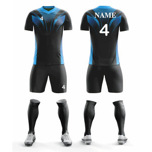 Multi Color Sublimation Full Design Adult Apparel Soccer Wear Suit Breathable <b>Compression</b> 100% Polyester Football Uniform - Product Image 1
