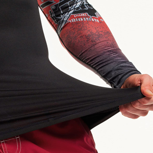 Full Sublimation <b>Printed</b> No Gi BJJ Rashguards Short Sleeve, Custom <b>Surf</b> Logo MMA Compression Shirt - Product Image 6