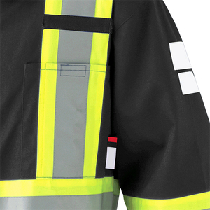 Combinaison de travail réfléchissante pour hommes, vêtements de sécurité haute visibilité, polyester respirant, fabrication ODM - Product Image 2