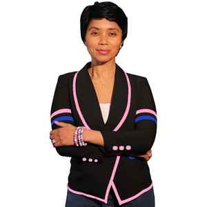 Blazer Varsity 1938 para Mujer, Corte Entallado, Ribete en Contraste, Chaqueta Elegante para Oficina, Fiesta, Ropa Exterior a la Moda - Product Image 3