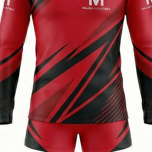 ชุดยูนิฟอร์มเชียร์ลีดเดอร์ขายส่ง เสื้อกีฬาแขนยาว กางเกงขาสั้น ชุดแสดงทีม สไตล์มืออาชีพ - Product Image 2