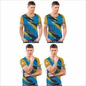 เสื้อยืดผู้ชายพิมพ์ลายสั่งทำทรงหลวมดีไซน์ไม่ซ้ำใคร รุ่นใหม่มาแรง ผ้าฝ้าย 100% แห้งเร็ว - Product Image 6