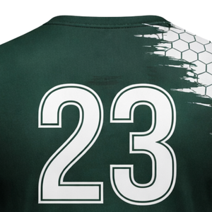 Maillot de football Monaco vert et blanc respirant, anti-humidité, pour entraînement sportif, uniforme d'équipe homme/femme - Product Image 6