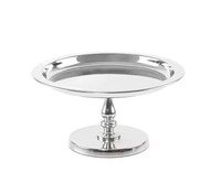 METAL LINE EXPORTS Présentoir à gâteau sur piétement en métal noir haut de gamme avec cloche en verre transparent pour présentation de desserts, traiteur et événements