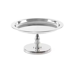 High-End Black Metal Pedestal <b>Cake</b> <b>Stand</b> Clear Glass <b>Dome</b> Cloche Cover Round Dessert Display <b>Stand</b> Catering Party Centerpiece - Product Image 6