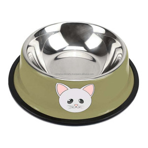 Bol en métal pour animaux, nouveau Design de luxe, fabricant et fournisseur, bol de haute qualité coloré antidérapant - Product Image 6