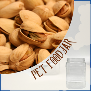 Pavico OEM Service Accepted Square Clear PET <b>Jar</b> 990ml 89mm 46g Canned Food Snack Cosmetic Storage <b>Plastic</b> Cap Candy - Product Image 4