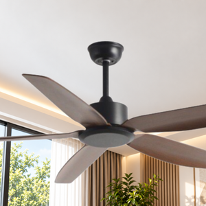 WINDBROOK Ventilador de techo de 56 pulgadas con luz, motor de corriente continua, 5 velocidades, reversible, control remoto - Product Image 3