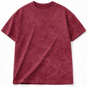 T-shirt Homme Léger et Oversize Lavé à Manches Courtes, Très Vendu pour l'Été, Couleurs Personnalisables - Product Image 1
