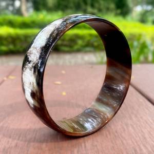 Handmade Original Natural Buffalo Horn Cuff, Buffalo Horn Cuff <b>Bracelet</b>, <b>Boho</b> Wide Bangle Cuff, Natural Horn Jewelry <b>Bracelet</b> - Product Image 5