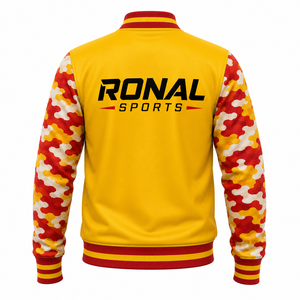 Chaqueta de Béisbol Reversible de Invierno para Hombre, Gruesa, Transpirable, de Alta Calidad, Personalizada con Letras, Chaqueta Letterman con Estampado Personalizado - Product Image 2