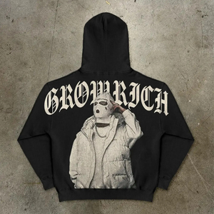 El servicio profesional garantiza que cada sudadera con capucha personalizada para hombre, hecha en Pakistán, con estampado personalizado y 100% algodón, cumpla con altos estándares de calidad. - Product Image 5