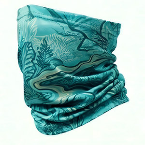Cache-cou extensible en gros à prix abordable, coutures renforcées avec impression par sublimation personnalisée, bandana de protection faciale estival - Product Image 4