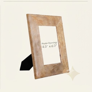 Wood Photo <b>Frame</b> Rectangular Classic <b>Design</b> Vertical <b>Wall</b> Mount - Product Image 1
