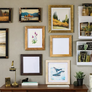 Marco de Fotos Premium de Madera Natural Sólida para Arte de Pared, Fotos e Impresiones, Exhibición de Sobremesa, Fotos Familiares, Decoración Rústica - Product Image 6