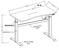 Hoogwaardige nieuwe moderne houten bureau's met verstelbare hoogte, geschikt voor commerciële ruimtes en kantoren, Lumetal Vietnam.