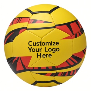 Customizable Soccer Ball Yellow <b>Red</b> Black Training Ball Durable 0.4-0.45kg Carton Packing - Product Image 1
