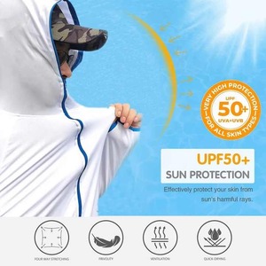 Chemises de pêche à manches longues personnalisées avec logo OEM, protection UV UPF 50, respirantes, séchage rapide, imperméables, impression numérique, anti-UV 100% - Product Image 4