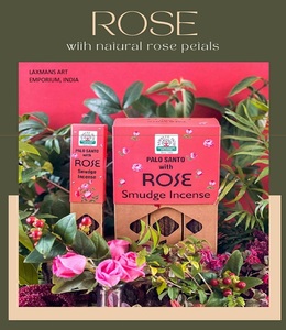 Incienso Orgánico Orkay Indian Aromatic Rosemary & Rose, Varillas de Incienso Enrolladas a Mano, Mezcla de Aromas, 100% Natural, Para Todas las Estaciones - Product Image 3