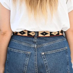 Ceinture en cuir tressé de luxe pour homme, en cuir de vachette véritable, faite à la main, de haute qualité, avec boucle ardillon – Vente en gros - Product Image 4