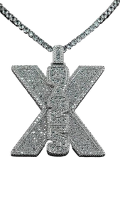 Custom Iced Out X <b>Initial</b> <b>Pendants</b> Necklace Hip Hop Custom Photo Locket Picture <b>Pendant</b> Photo <b>Pendant</b> with Picture - Product Image 1