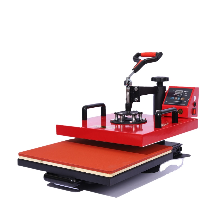 Hot Sale 15 1 38*38cm Sublimation Automatic Heat Press Machine T-shirt Cap Mug Cups Tumbler Pen Plate Ball Shoes Print Function