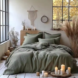 Parure de lit en lin personnalisée en gros – Nouveaux coloris et styles - Product Image 6