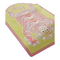 Tapis esthétiques de haute qualité en laine douce et moelleuse, à motif animalier en forme de tigre tibétain, tuftés à la main, en fibres fines, par le fabricant