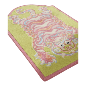 Tapis esthétiques de haute qualité en laine douce et moelleuse, à motif animalier en forme de tigre tibétain, tuftés à la main, en fibres fines, par le fabricant - Product Image 3