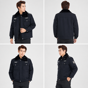 Veste de costume d'uniforme de sécurité formelle unisexe, design tactique, longueur intégrale, chaude pour l'hiver, polyester/coton - Product Image 2