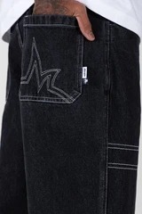 Abrasion Resistant Heavy Duty Wide Leg Woven Denim <b>Jeans</b> Eco-Friendly Casual Farm <b>Work</b> Workshop Ready - Product Image 5