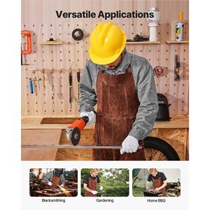 Pantaloni da Saldatura in Pelle Bovina Resistente, Grembiule di Sicurezza Ignifugo a Gamba Larga per Uomini e Donne, Resistente al Calore per Saldatura - Product Image 6