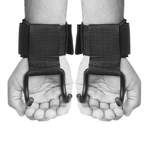 Lifting Hooks Premium Weight Training Hooks Steel Grip Support for Gym Exercises OEM Bulk - Product Image 2
