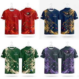 Premium <b>Half</b> Sleeve Cross Snooker <b>Shirt</b> Moisture Wicking Lightweight Sportswear for Daily Cue Sports Activities. - Product Image 4